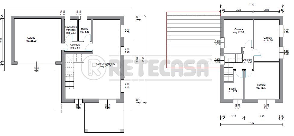 Retecasa_Cornedo - Independent house Via Silvio Pellico 22, Cornedo Vicentino - floor plans 1