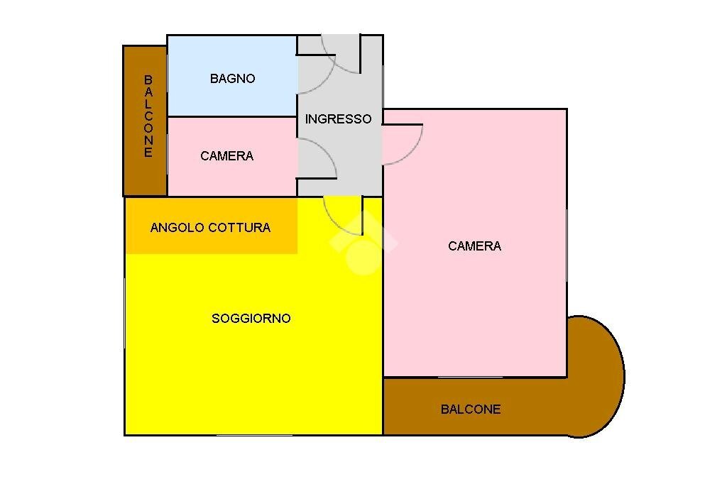 Trilocale Via Giacomo Dina, Torino - planimetria 1