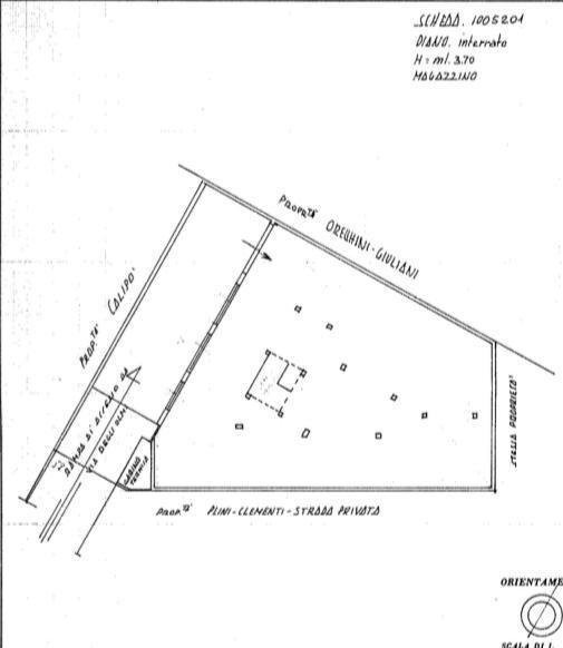 planimetria - Magazzino Via Degli Olmi, Roma - planimetria 1