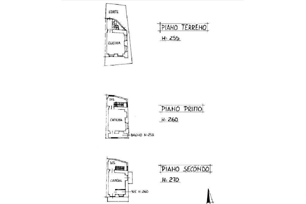 Semi-detached house Via Sola, Mezzana Mortigliengo - floor plans 1