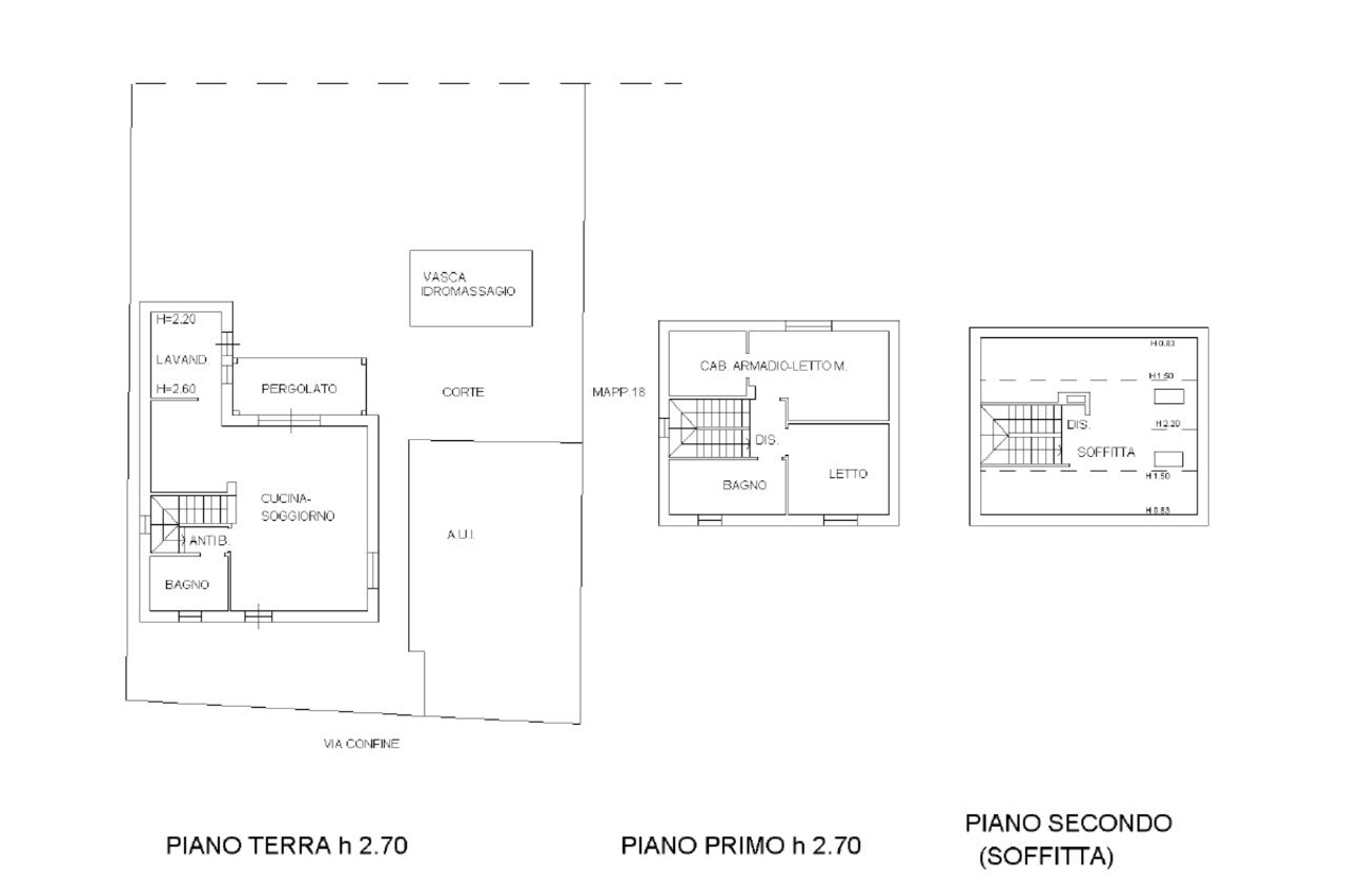 Single Family Villa Cervia - floor plans 1