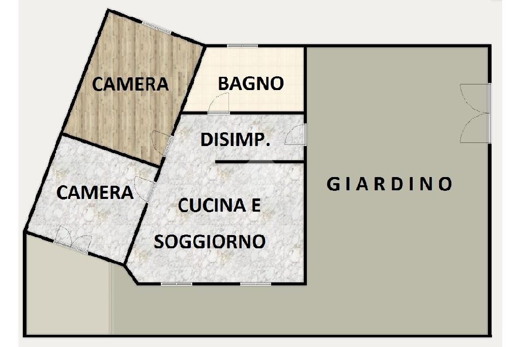 Apartment Via Salvarezza Bastia, Busalla - floor plans 1