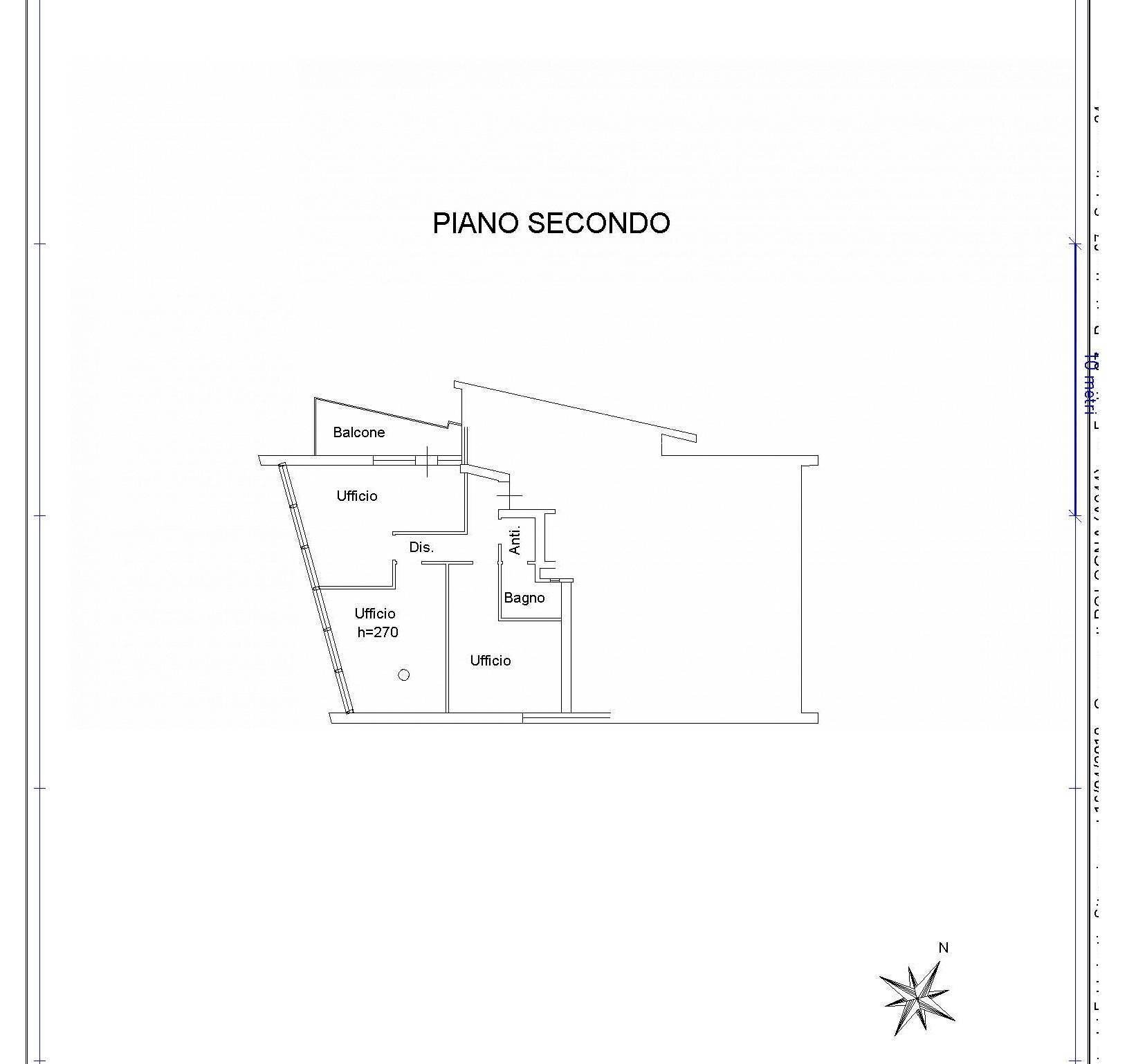 Ufficio Via Giuseppe Giacosa, Bologna (zona Borgo Panigale) - planimetria 1