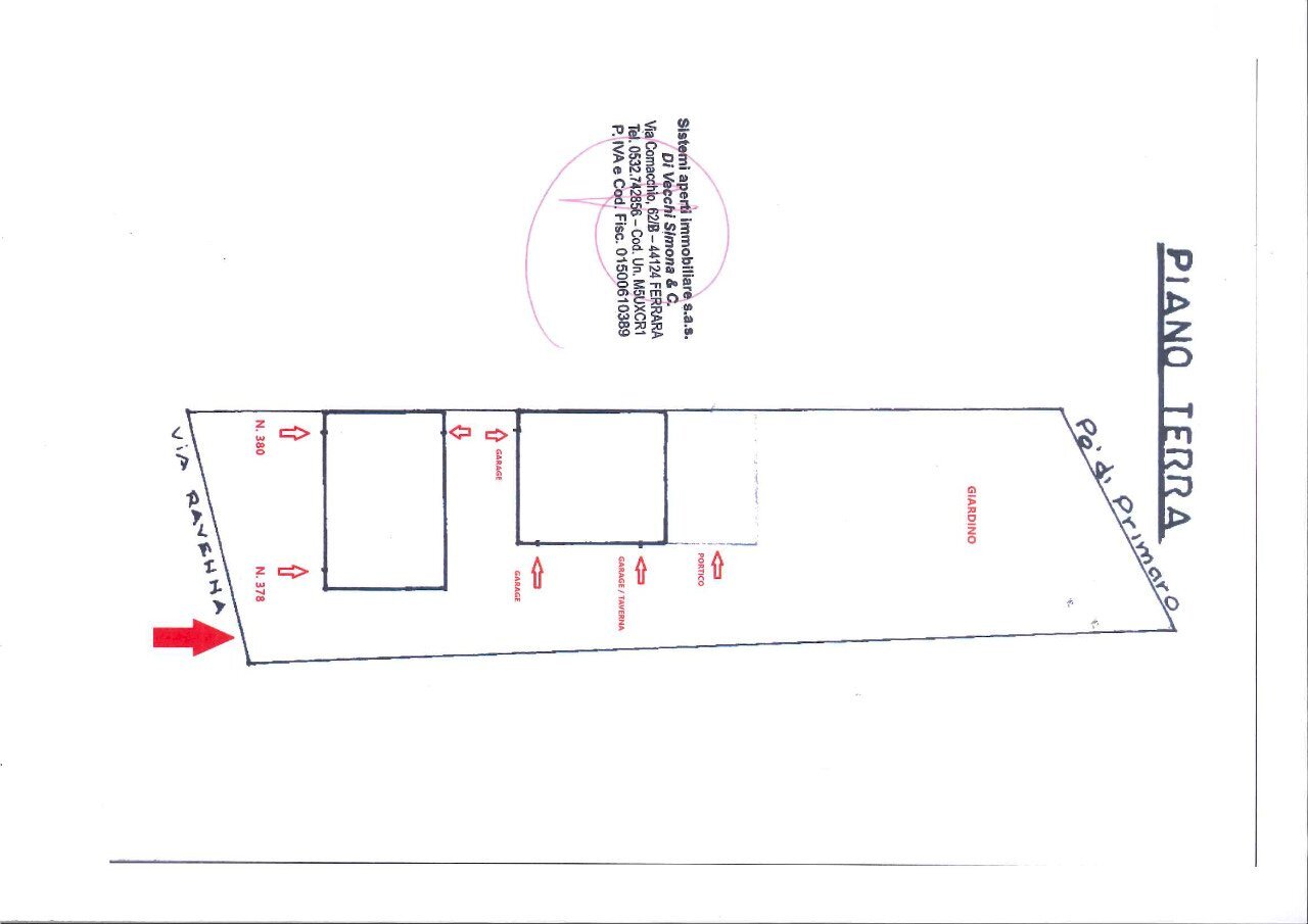 Villa Bifamiliare Ferrara - planimetria 1