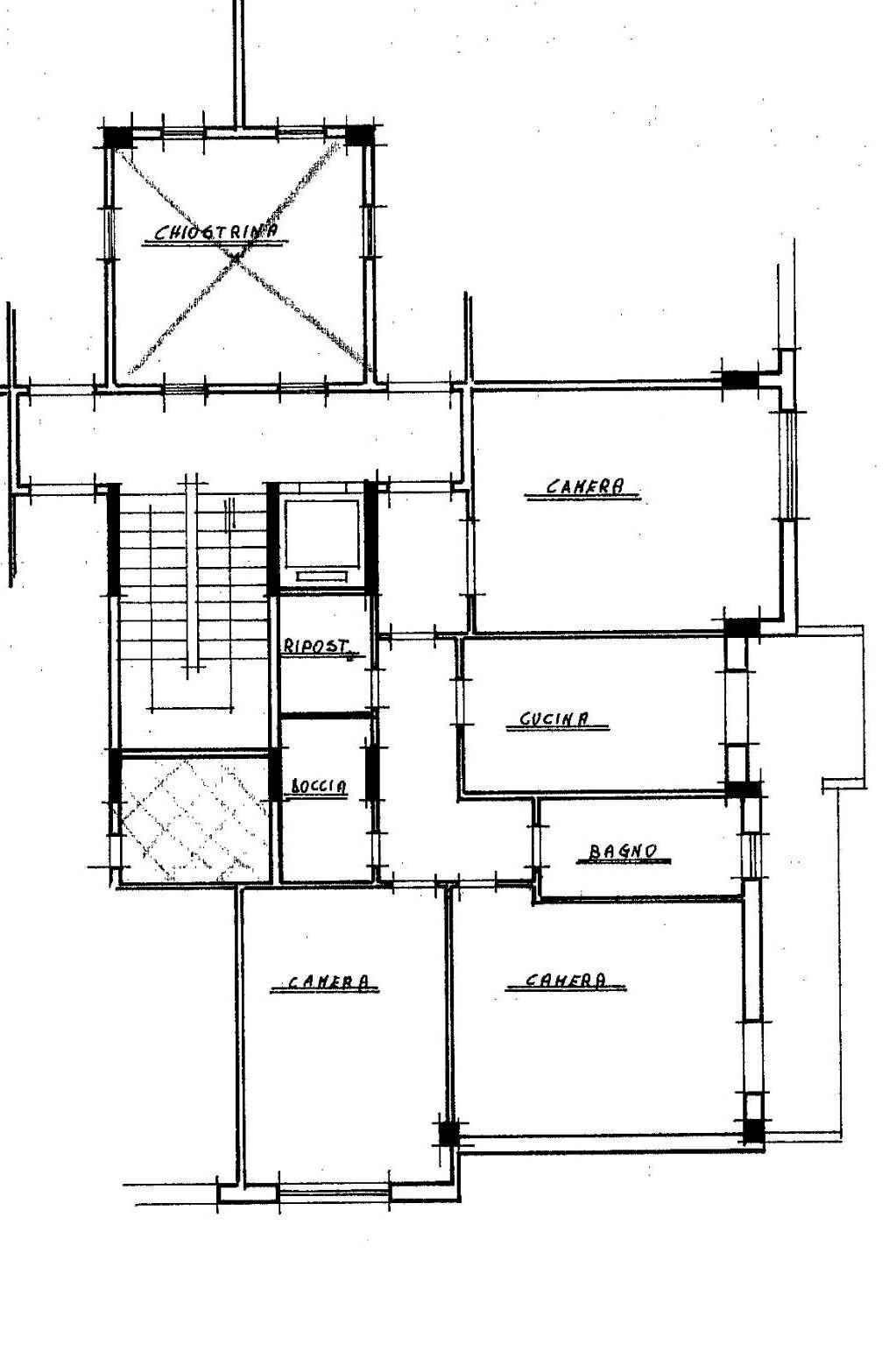Trilocale via Stati Uniti d'America, Genzano di Roma - planimetria 1