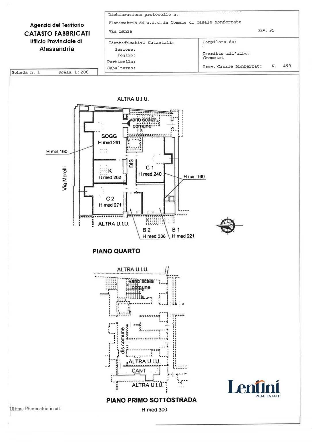 Attic via Giovanni Lanza, 91, Casale Monferrato - floor plans 1
