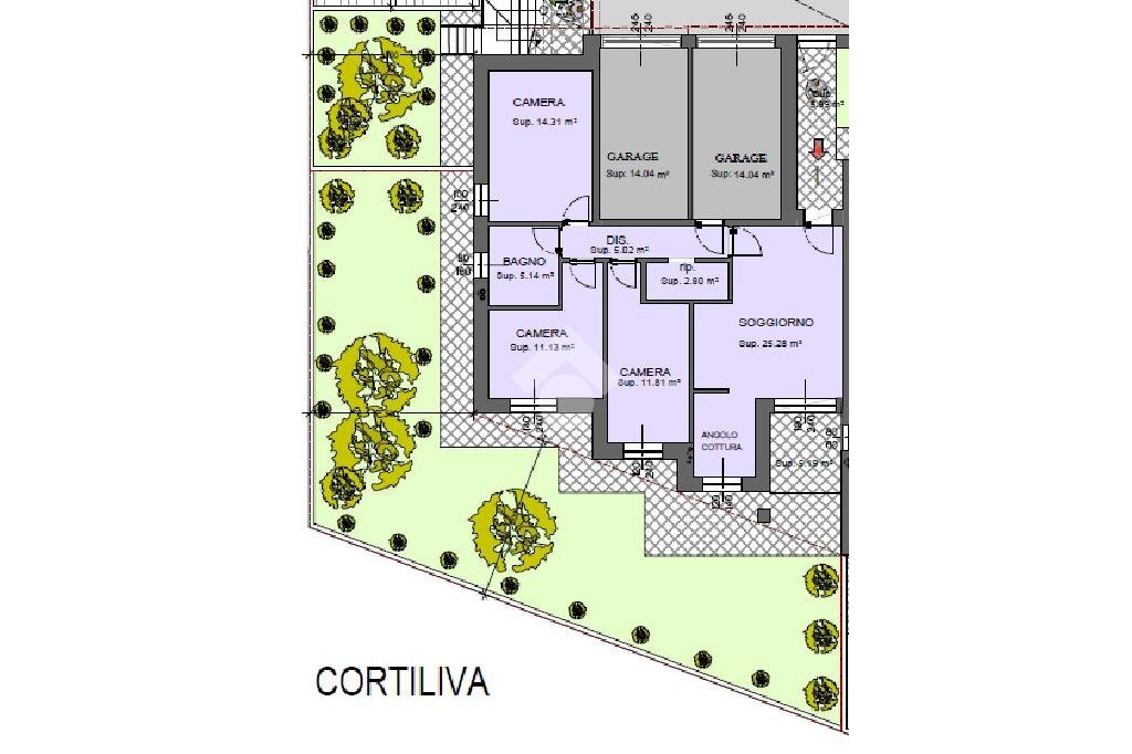 Four-room apartment Via per Piumazzo, Castelfranco Emilia - floor plans 1