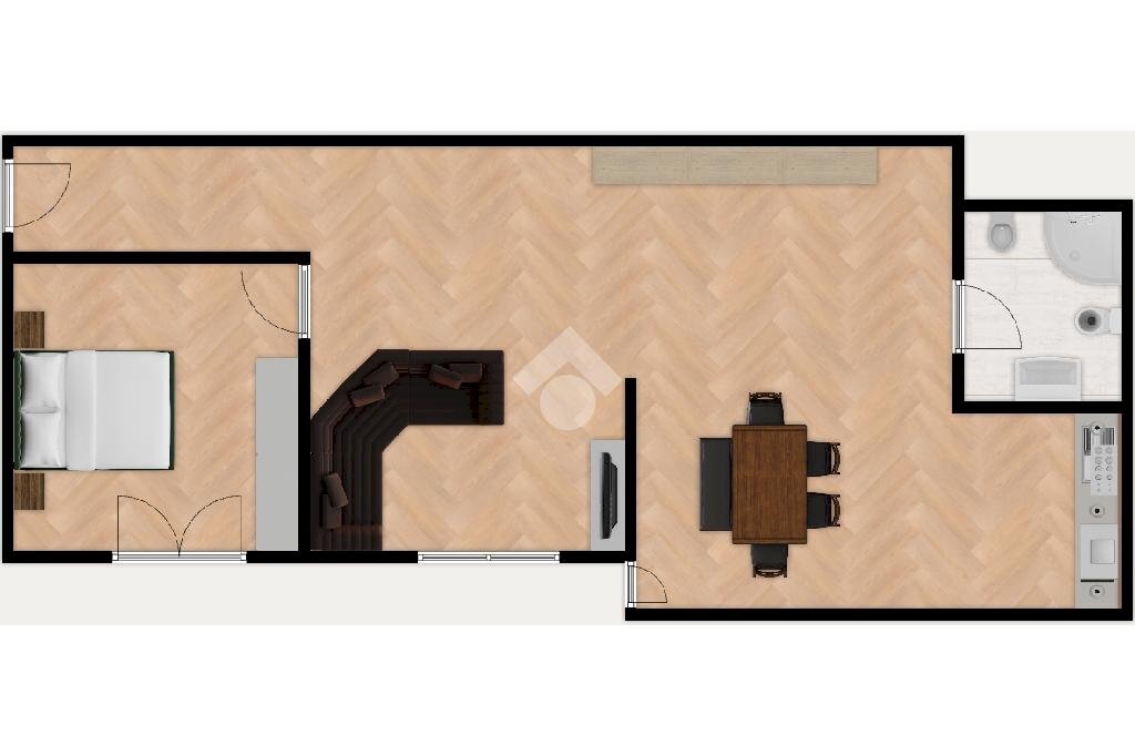 Bilocale Via Aurelia, Zoagli - planimetria 1