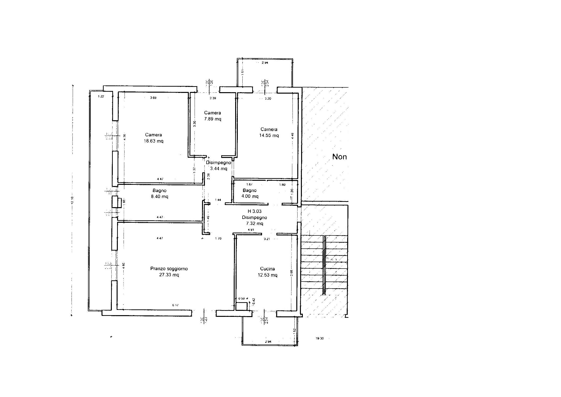 Appartamento Viale Loano, Riccione - planimetria 1