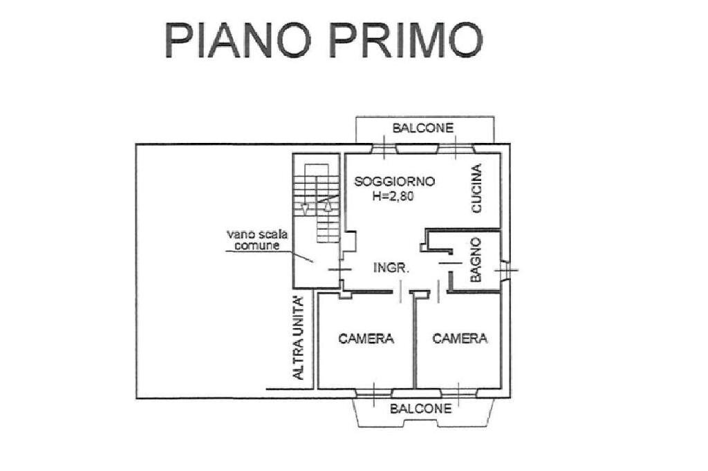 Four-room apartment Via Galileo Ferraris, Santhià - floor plans 1