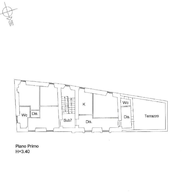 plnm 1 piano - Appartamento via borgo santa lucia, 63, Guarcino - planimetria 1