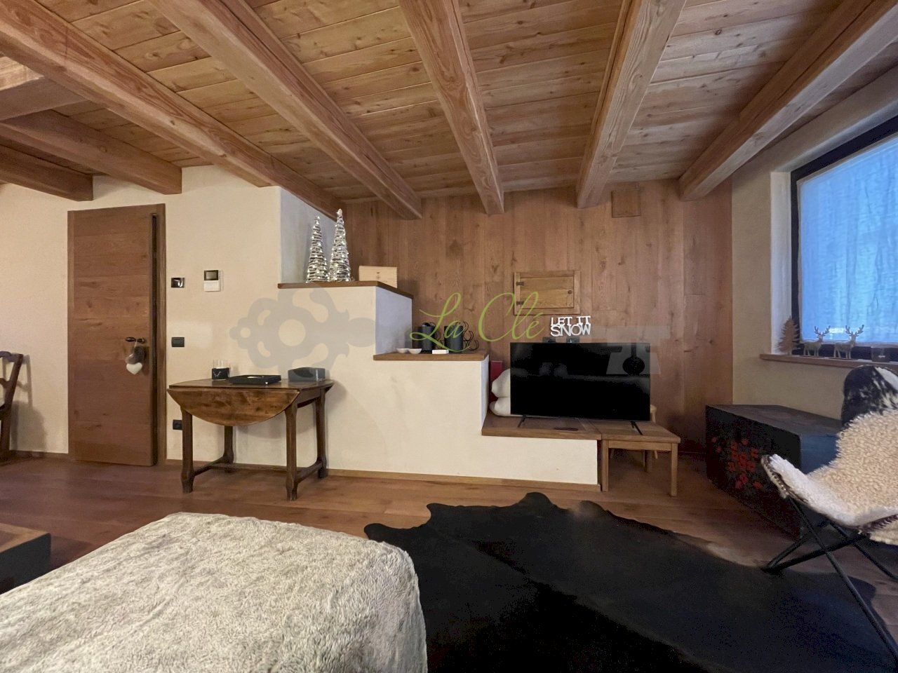 AFFITTO COURMAYEUR: zona giorno - Trilocale Via Roma 47, Courmayeur - foto 2