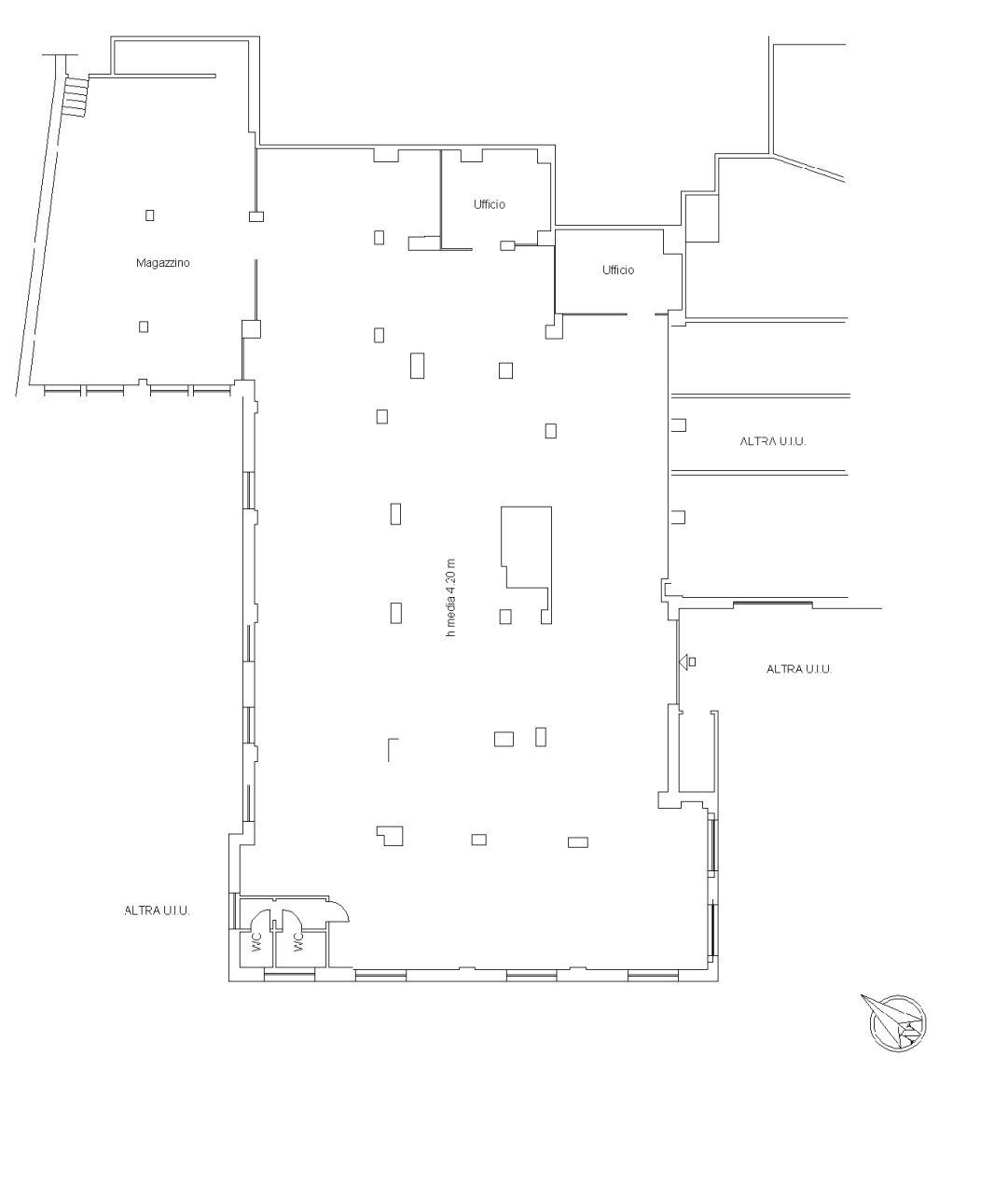 stralcio planimetrico officina.png - Commercial Premises Corso Europa 347, Genova - floor plans 1