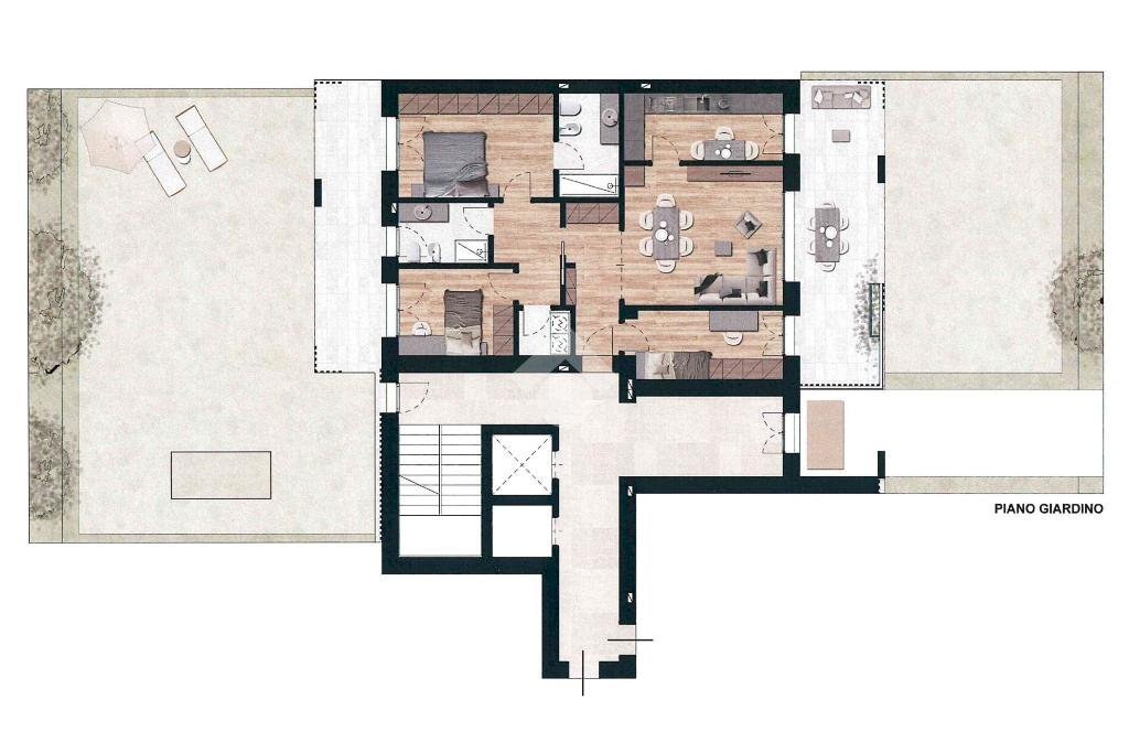 Quadrilocale Via Umbria, Peschiera Borromeo - planimetria 1