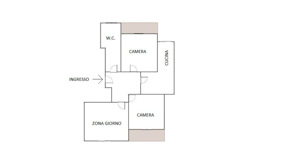 Piantina - Four-room apartment Via Maria Solari 3, Savona - floor plans 1