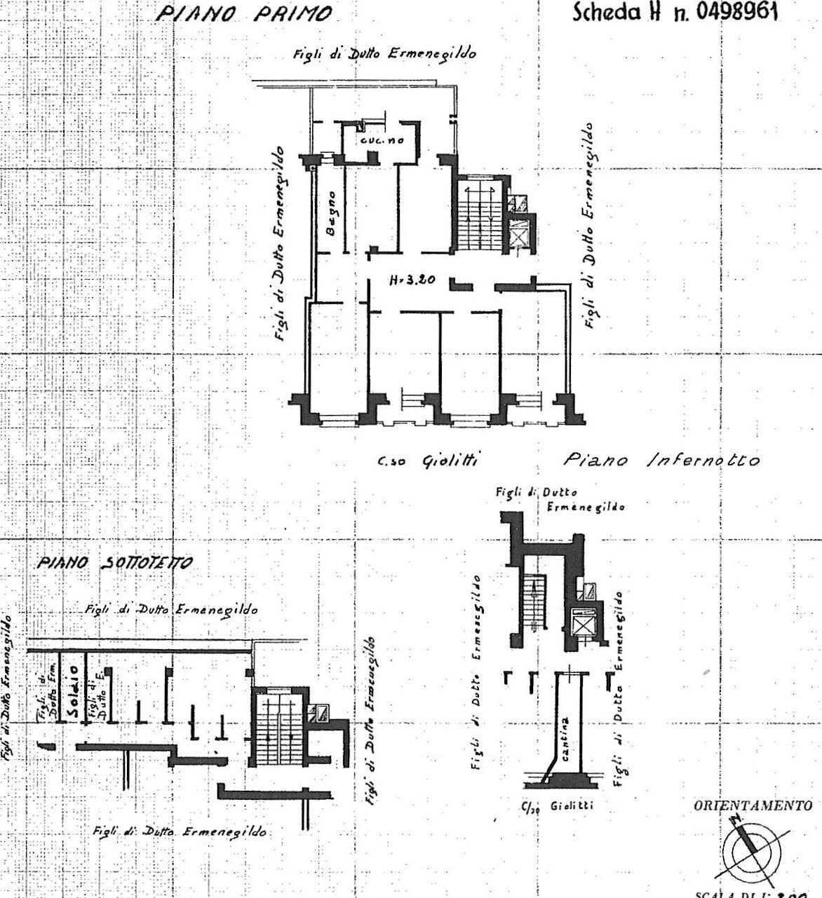 Apartment corso Giovanni Giolitti, 36, Cuneo - floor plans 1
