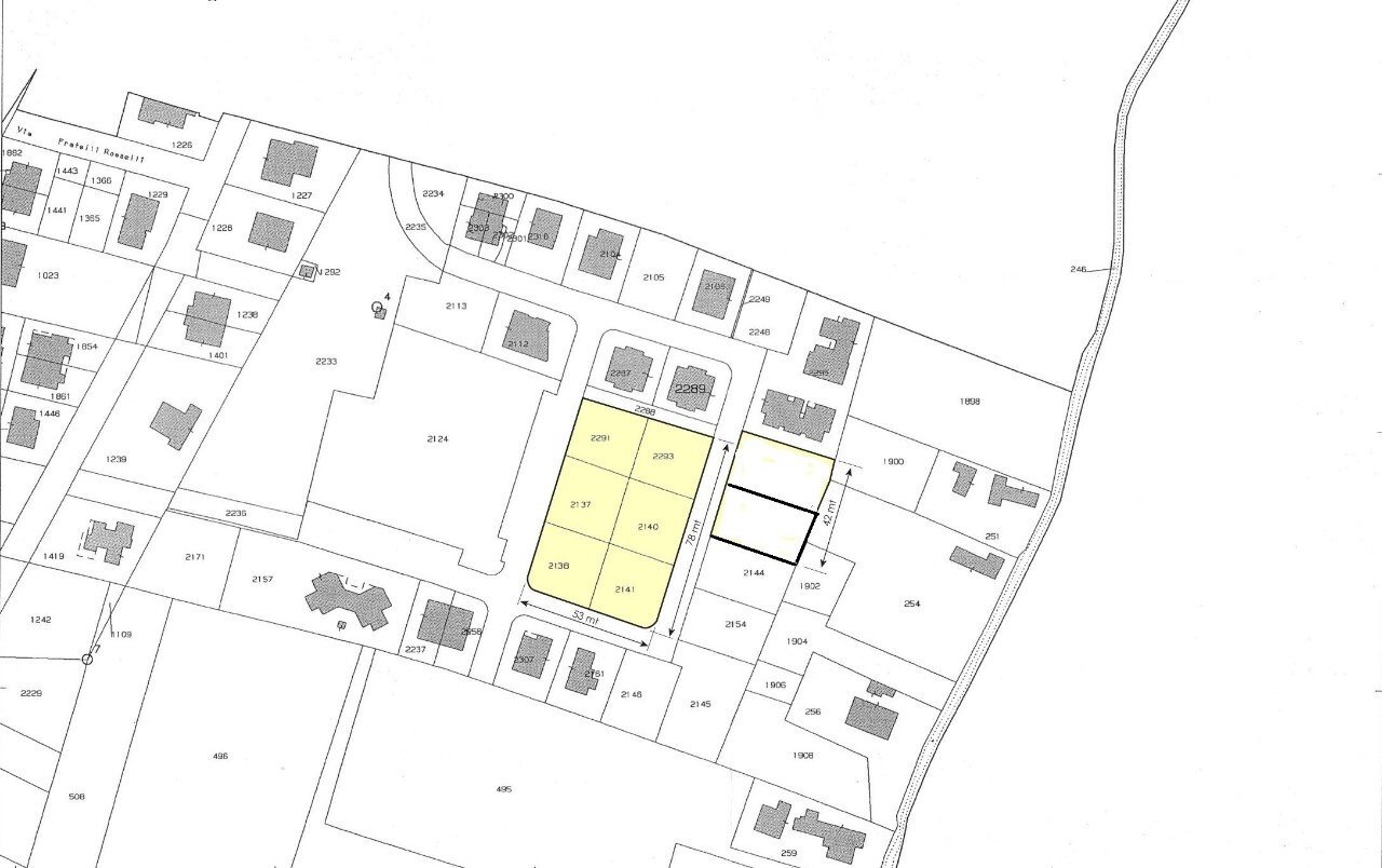 Terreno edificabile Conselice - planimetria 1