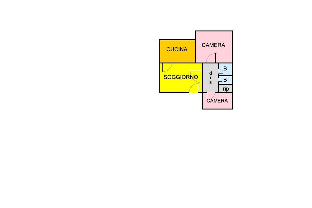 Four-room apartment Via padre angelico, None - floor plans 1