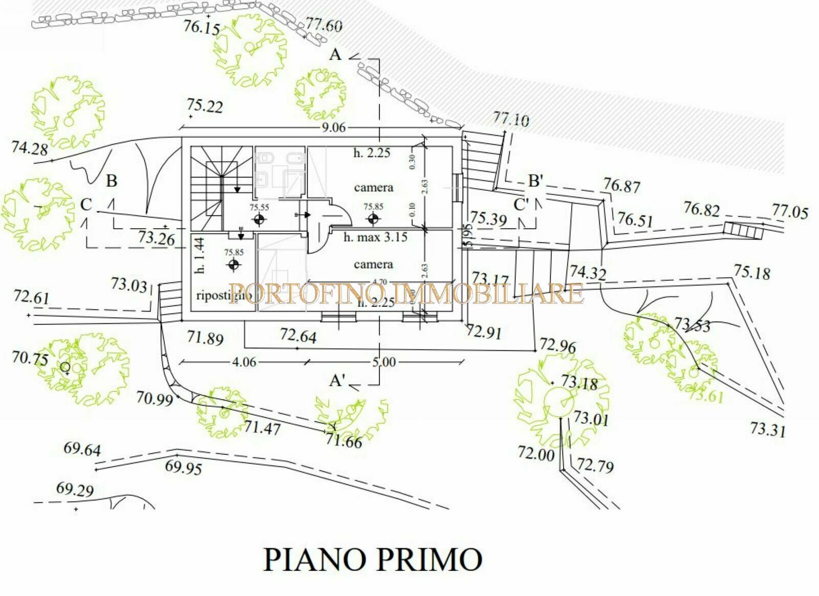 Villa piazza 27 Dicembre, Zoagli - floor plans 1