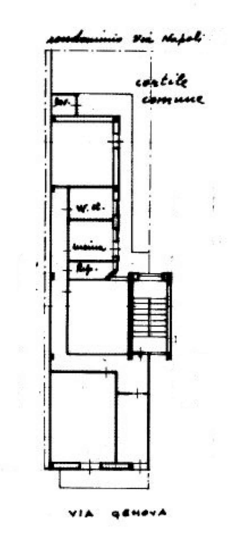 PLANIMETRIA - Quadrilocale via Genova, Catania - planimetria 1