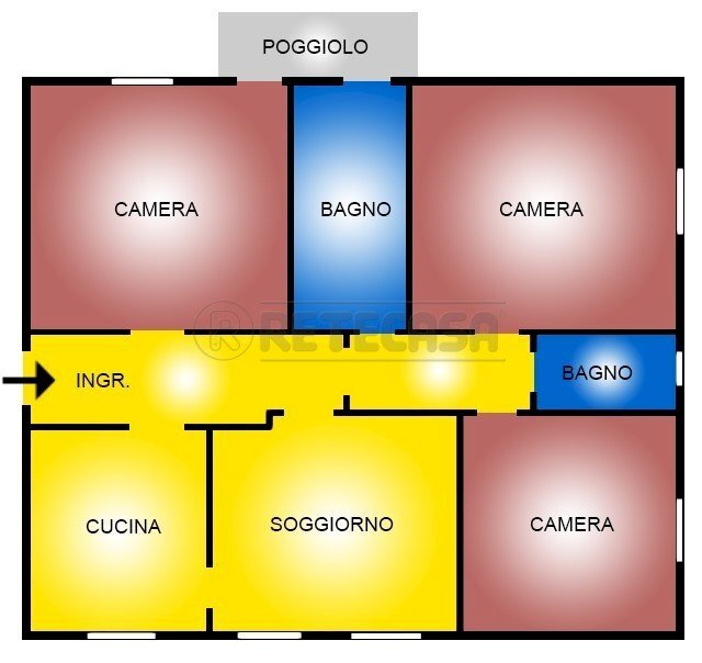 Retecasa_Valdagno - Planimetria - Appartamento Valdagno - planimetria 1