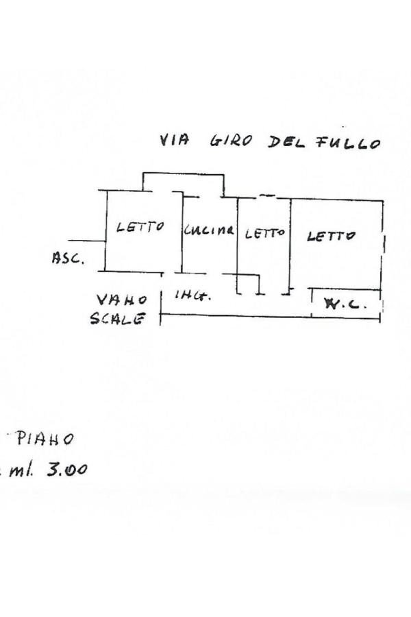Trilocale via Struppa, 20A, Genova (zona Molassana) - planimetria 1