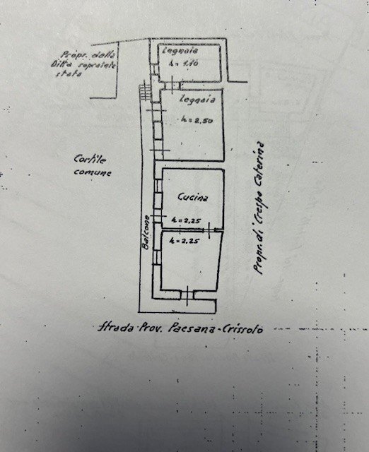 Appartamento Frazione Calcinere Inferiore, 23A, Paesana - planimetria 1