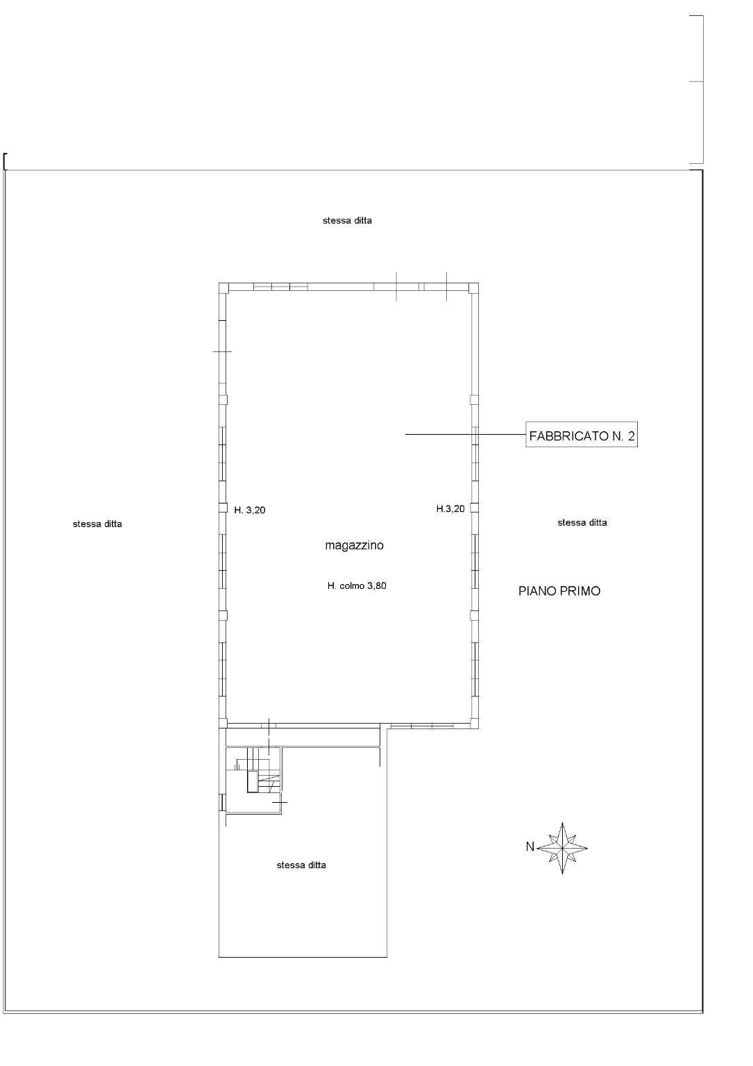 Capannone strada Vicinale Le Strette, Villanova Mondovì - planimetria 1
