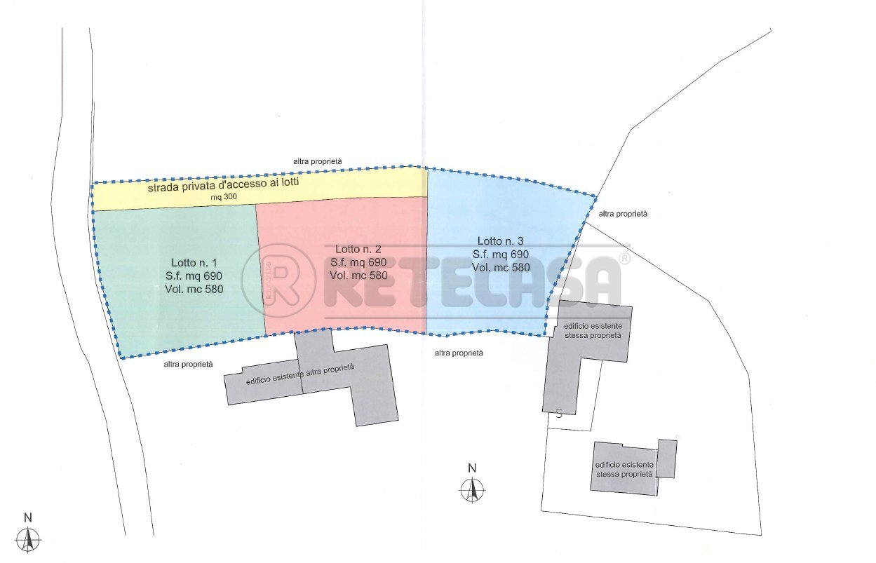 Divisione in lotti.png - Terreno edificabile Trissino - foto 1