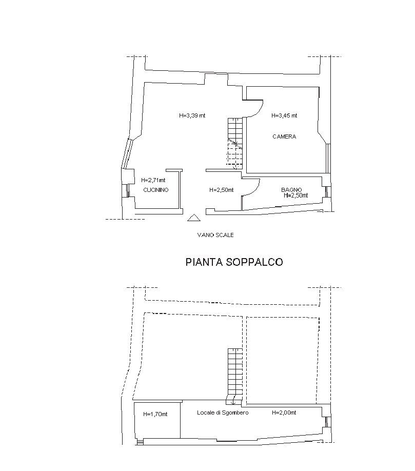 Bilocale piazza 5 Lampadi, 19, Genova (zona Centro Storico) - planimetria 1