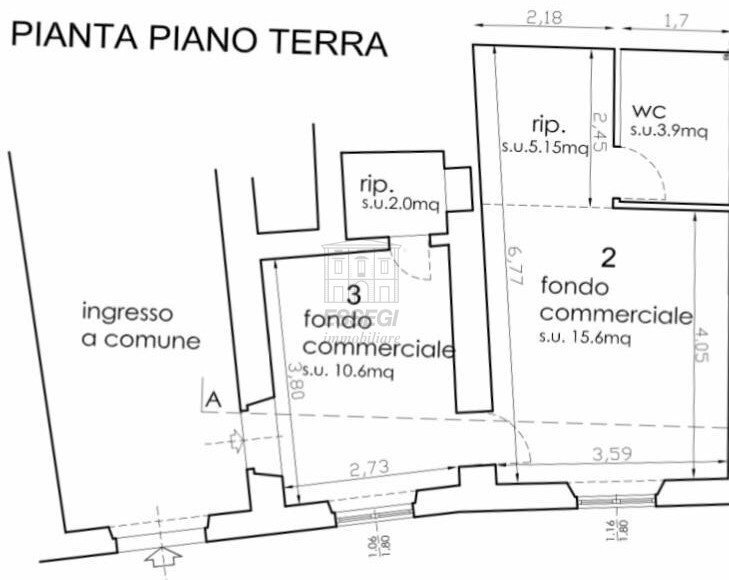 Planimetria  Agim.JPG - Locale Commerciale Via dei Diversi, Lucca - planimetria 1