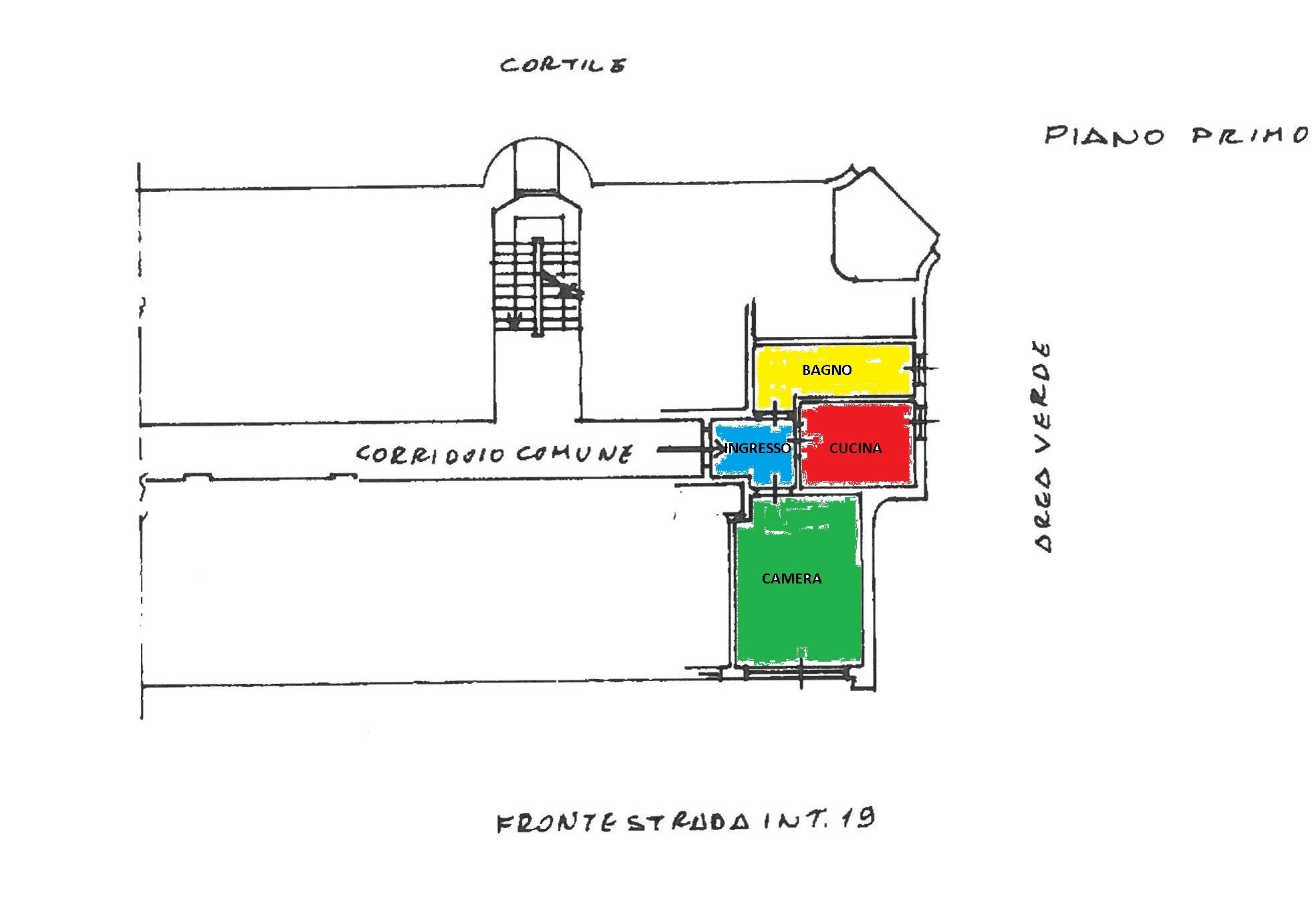 Bilocale Via servais 200/a, 200/A, Torino (zona Parella) - planimetria 1