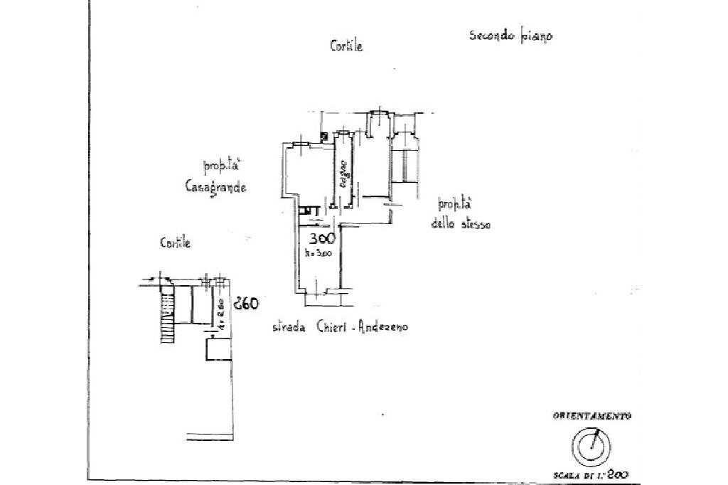Three-room apartment Strada andezeno, Chieri - floor plans 1
