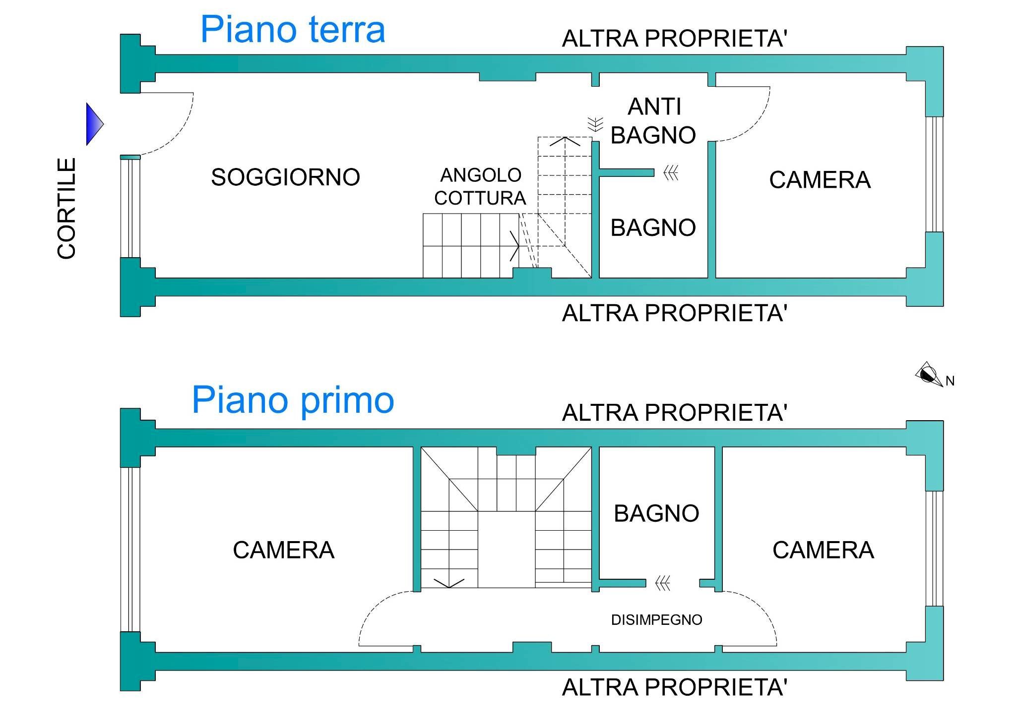 Four-room apartment Torino - floor plans 1