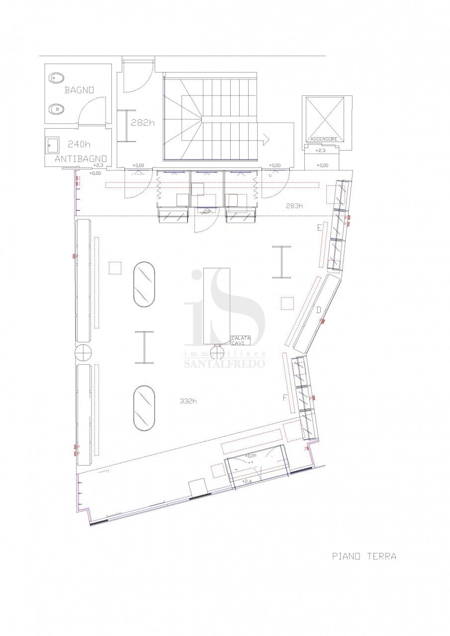 PLANIMETRIA - Shop VIA TORINO, Milano - floor plans 1