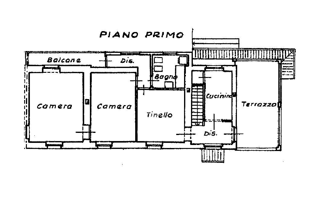 Casa semi indipendente Via Umberto I, Villafalletto - planimetria 1