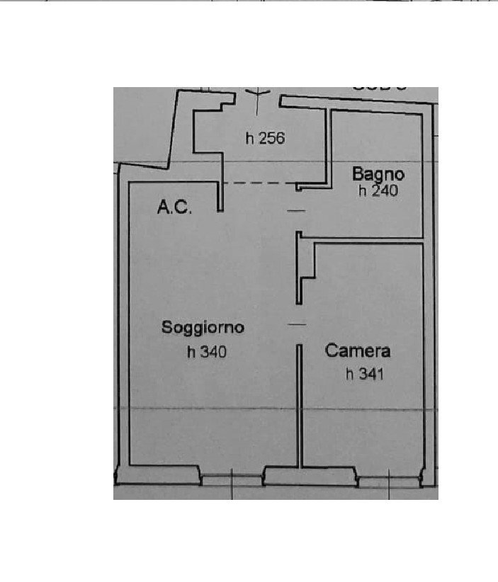 Bilocale vico Superiore di Pellicceria, 1, Genova (zona Centro Storico) - planimetria 1