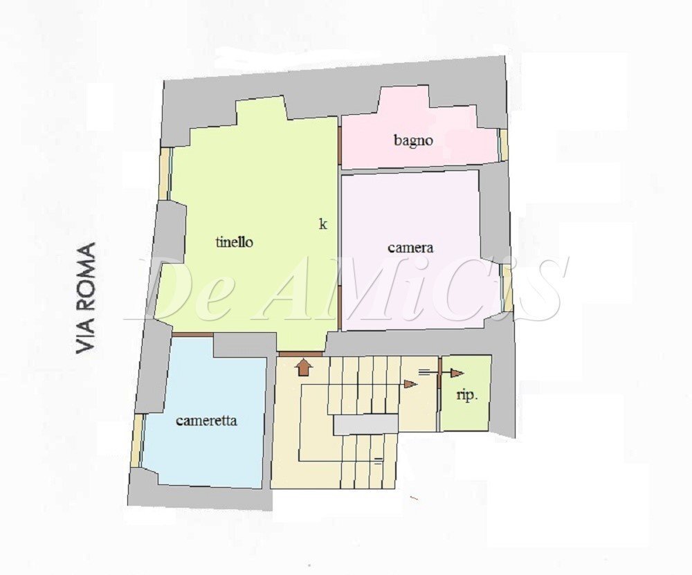 Trilocale via Roma, Ospedaletti - planimetria 1