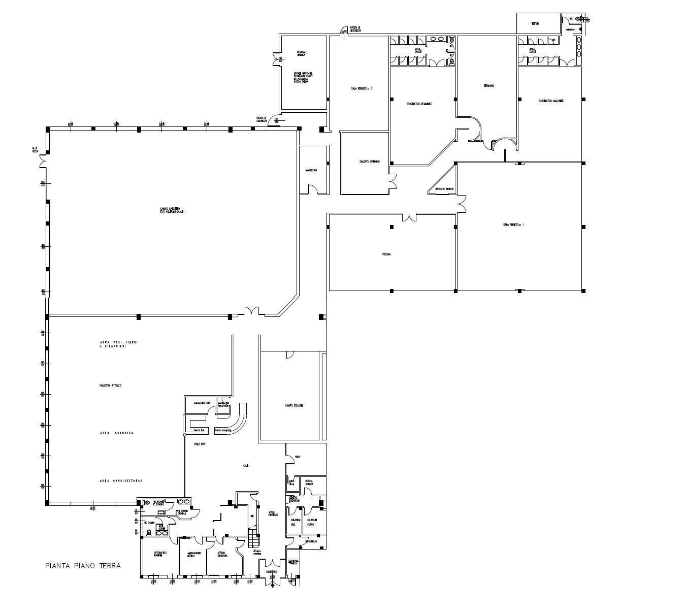 Capannone Strada Novi, Ovada - planimetria 1