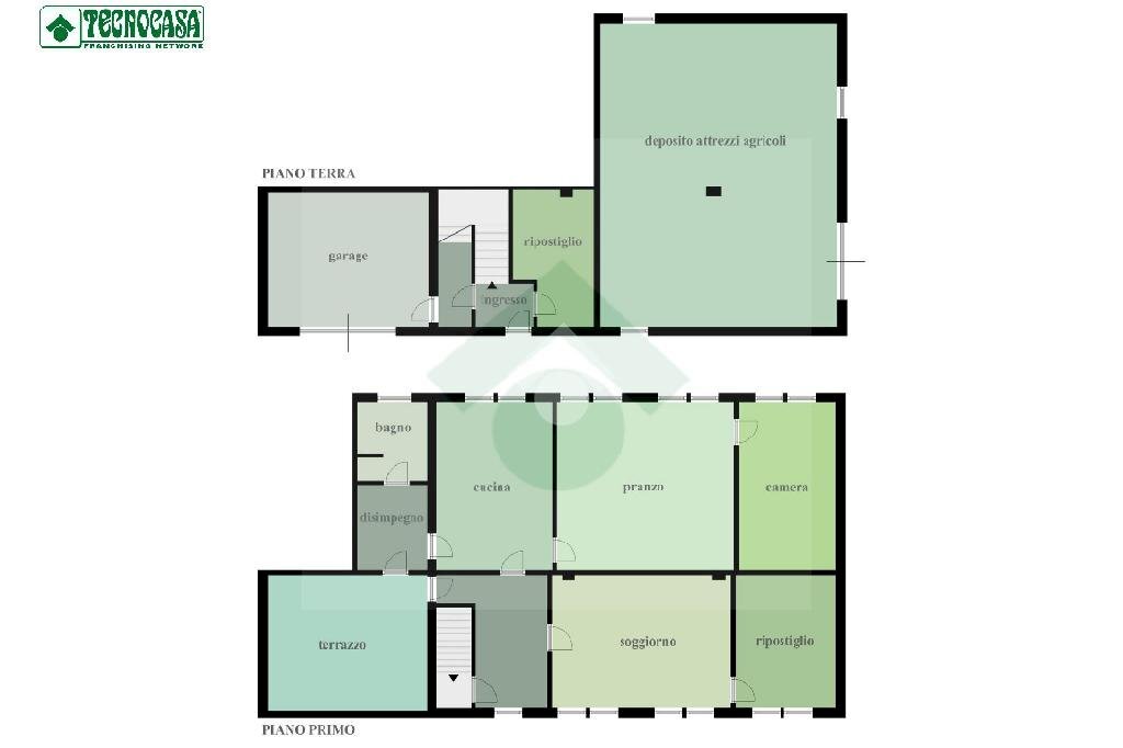 Porzione di casa Via Zampeschi, Forlì - planimetria 1