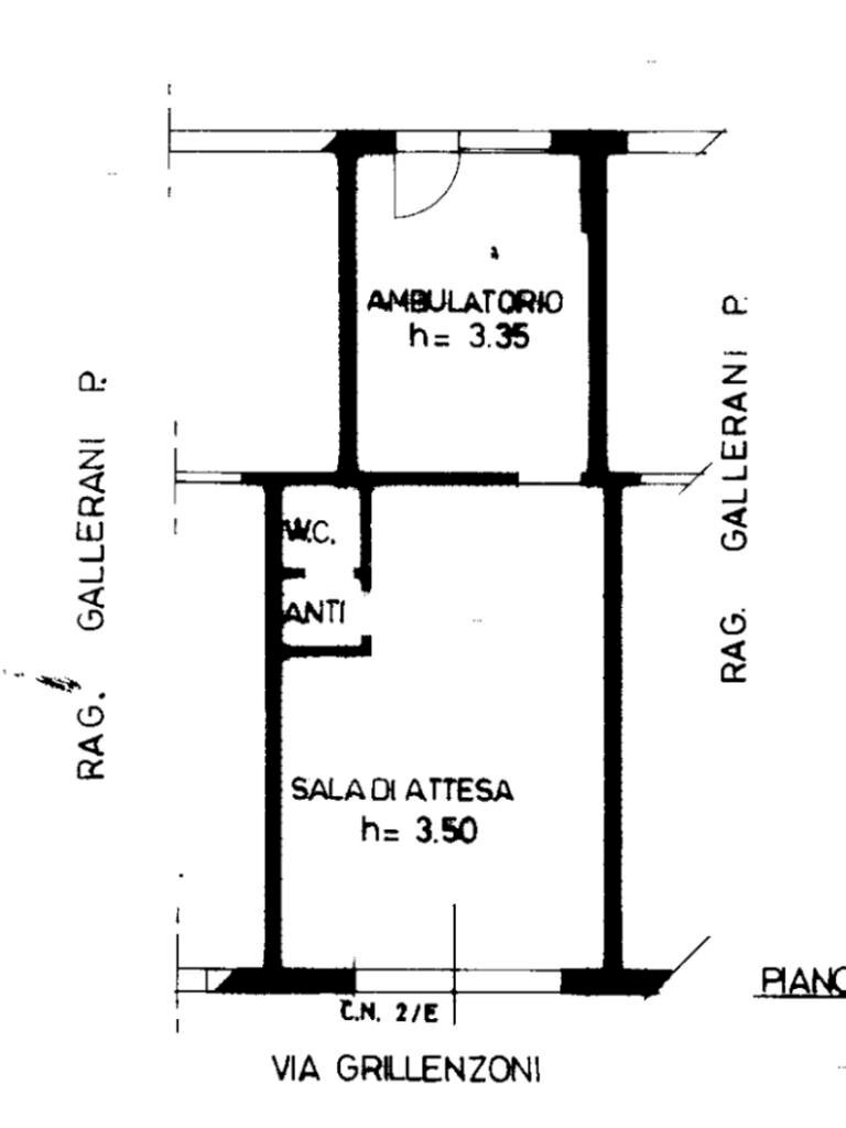 Commercial Activity Negozio via grillenzoni, Ferrara - floor plans 1