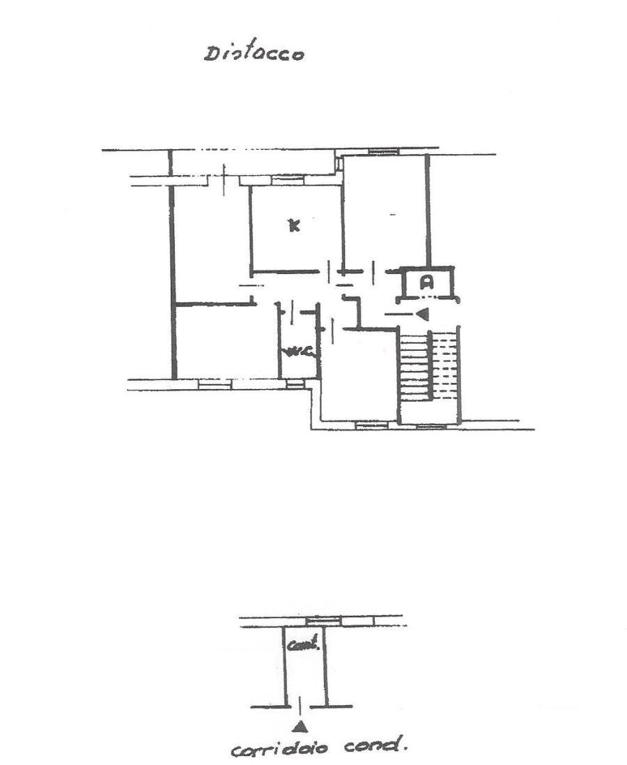 Four-room apartment via Dino Col, Genova (neighborhood Sampierdarena) - floor plans 1