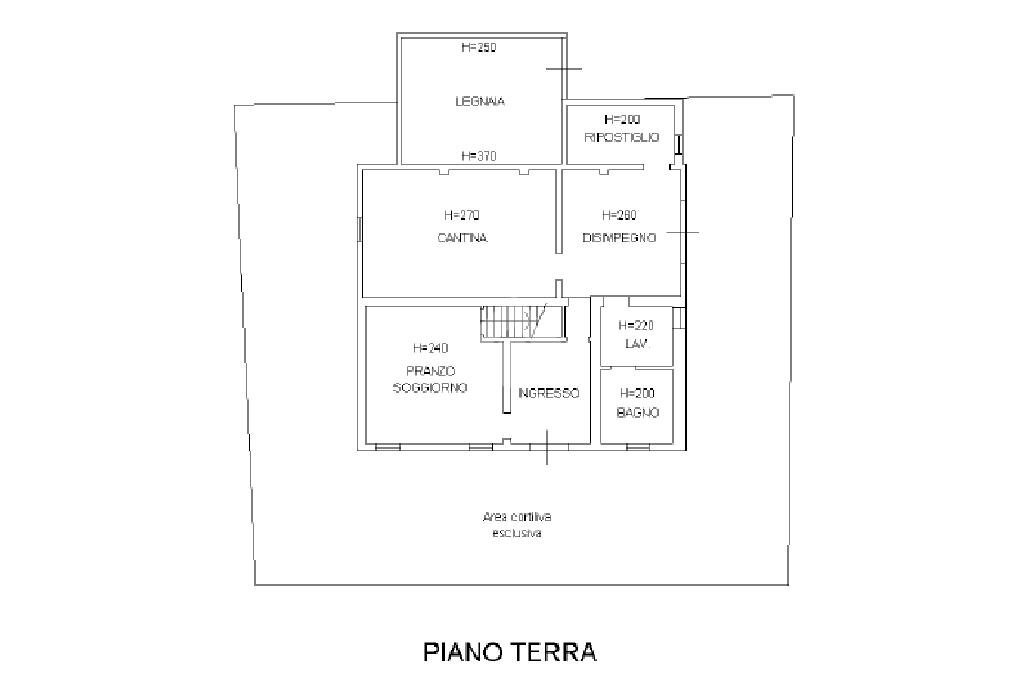 Rustic Via Viottolo Basso, Rio Saliceto - floor plans 1