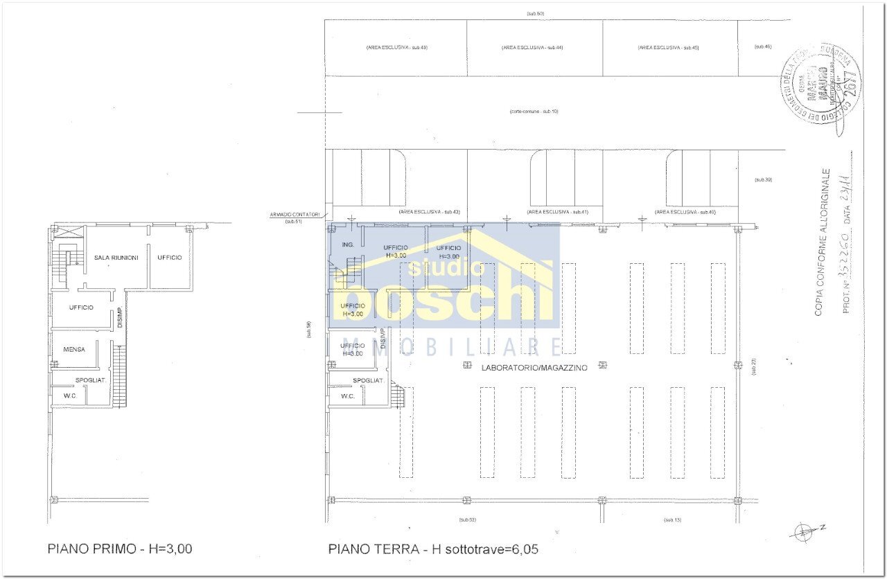 Capannone Sasso Marconi - planimetria 1