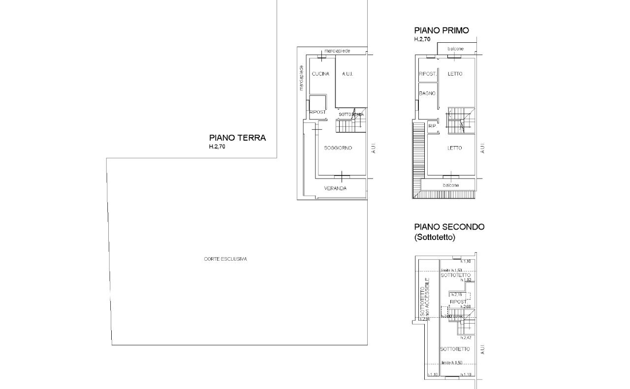 Porzione di casa Cervia - planimetria 1