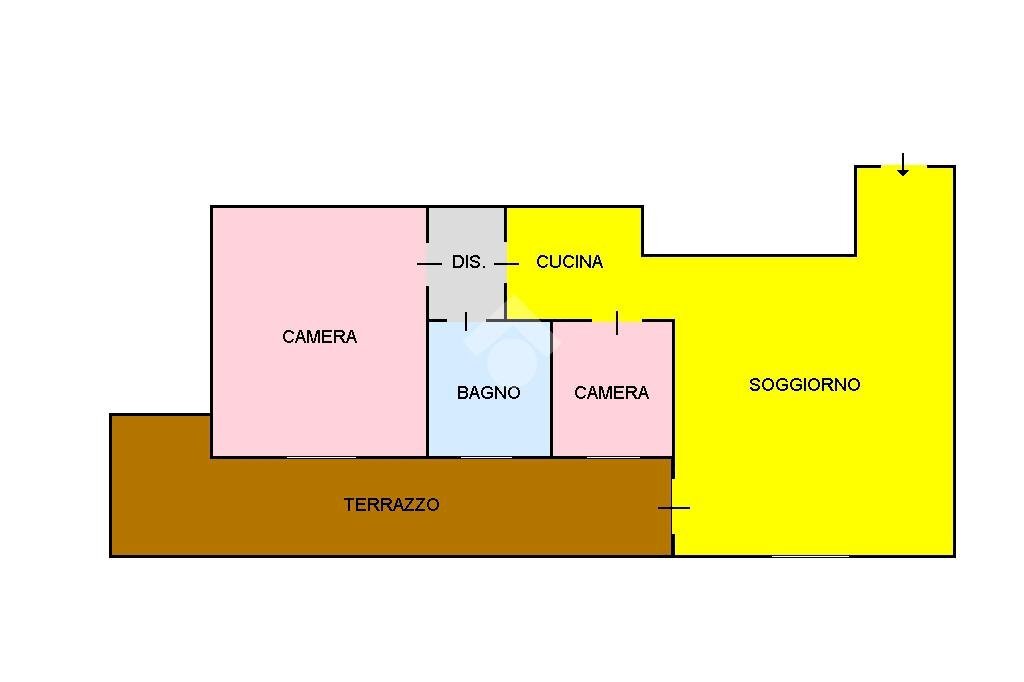 Trilocale Viale Della Vecchia, Bardonecchia - planimetria 1