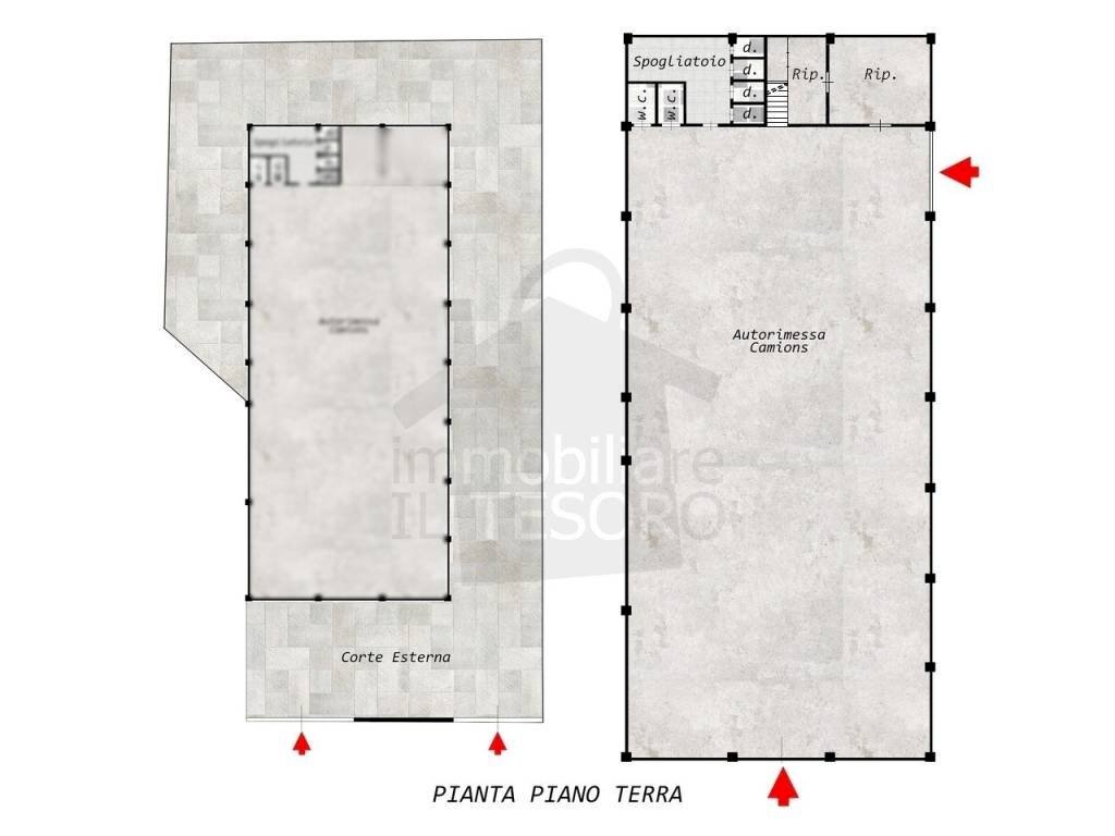 Planimetria - Capannone via Casetti, Verucchio - foto 1