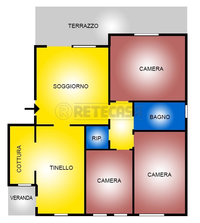 PlaniRete D222 - Apartment Via dei Lecci, Viareggio - floor plans 1