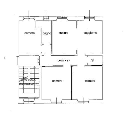 1.jpg - Apartment at auction Via IV Novembre 8, Savignone - floor plans 1