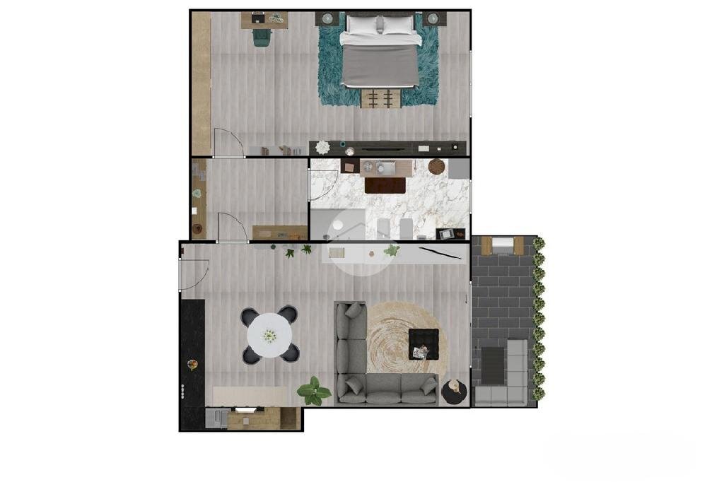 Bilocale Via Trieste, Santo Stefano Ticino - planimetria 1